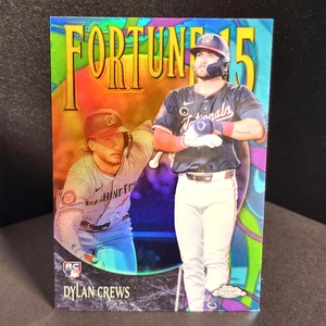 2025 TOPPS CHROME - FORTUNE 15 RC DYLAN CREWS #F15-11 Nationals - Picture 1 of 2