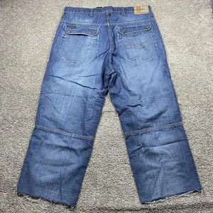 Vintage Y2K Rocawear Jeans Baggy Original Fit Blue Denim Hip Hop Mens 38x34 26” - Picture 1 of 10