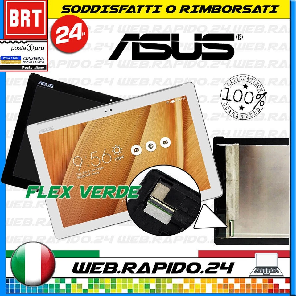 DISPLAY LCD+TOUCH SCREEN ORIGINALE ASUS ZENPAD 10" Z300C Z300M Z300CG P00C P023 - Immagine 1 di 1
