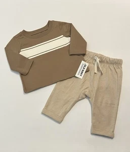 Old Navy Baby Boy Clothes 0-3 Months Pants Shirt 2 PC Set Cute Outfit New - Picture 1 of 4
