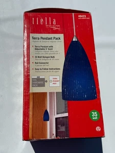 New! Genuine Tech Lighting Tiella Pendant Light GLASS SHADE ONLY! Cobalt Blue - Picture 1 of 1