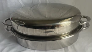 Lifetime Stainless Steel T304 Roaster With Lid 18X13" - Picture 1 of 5