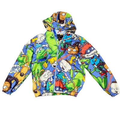 Members Only Jacket Rugrats Nickelodeon Small Hooded Windbreaker  - Image 1 of 4