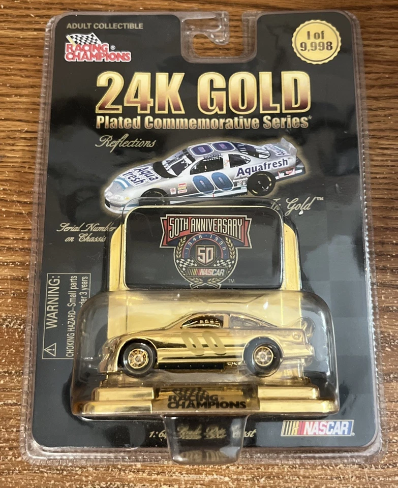 Racing Champions 24k Gold #46 50th Anniversary NASCAR Die Cast Car Scale 1 64