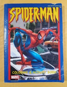 Marvel Spider-Man Coloring & Activity Book 2002 Pre-owned One Page Missing  - Picture 1 of 8