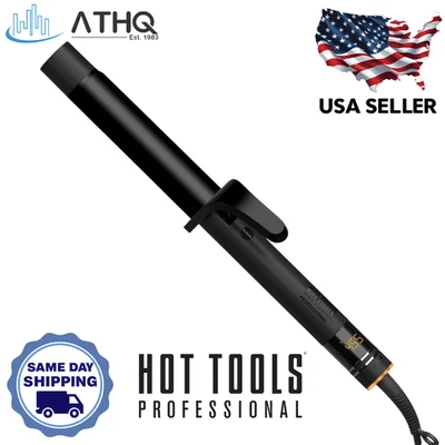 Hot Tools Artist Black Gold Digital 26 Heat Settings Hair Curling Iron 1 1/4'' - Image 1 of 4