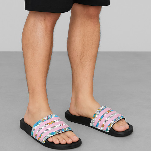 Adidas Adilette Comfort Slides GW5039 sandali slip on multicolore da uomo taglia 13