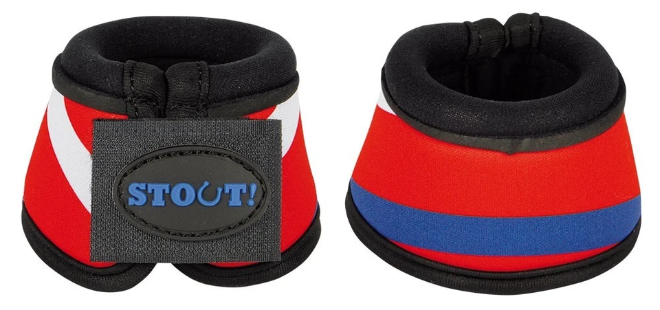 Harrys Horse Springglocken STOUT! Mini-Shetty Hufglocken weiß-rot-blau - Bild 1 von 1