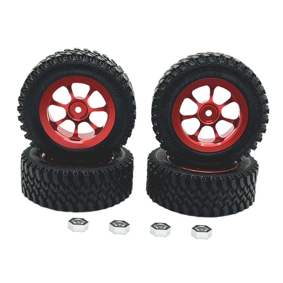 4x RC Wheels and Tires Easy to Install RC Part for MN86S 1/12 RC Car - Image 1 of 1