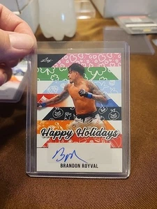 2025 Leaf Holidays UFC Flyweight Brandon Royval SP Limited Signature Rookie Auto - Picture 1 of 4