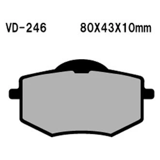 For Yamaha Virago 535 1987-1994 Vesrah Front Organic Semi-Metallic Brake Pads Foto 1 de 2