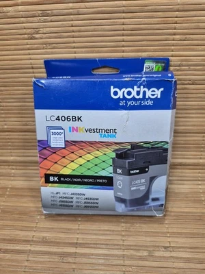 Brother LC406BK Black Ink Cartridge ~ New Open Box ~ FREE SHIPPING - Image 1 of 4