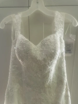 Jewel By David's Bridal NWT Corset Beaded Wedding Dress 4  - Image 1 of 4