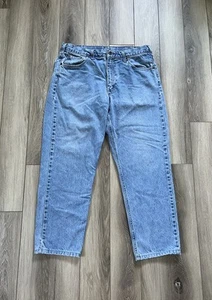 Carhartt B17 STW Mens Relaxed Fit Tapered Leg Blue Denim Jeans Size 36x30 - Picture 1 of 8