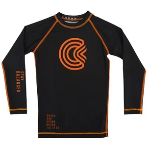 Chaos and Order Kid's Base Label V2 Long Sleeve BJJ Rashguard - Picture 1 of 4