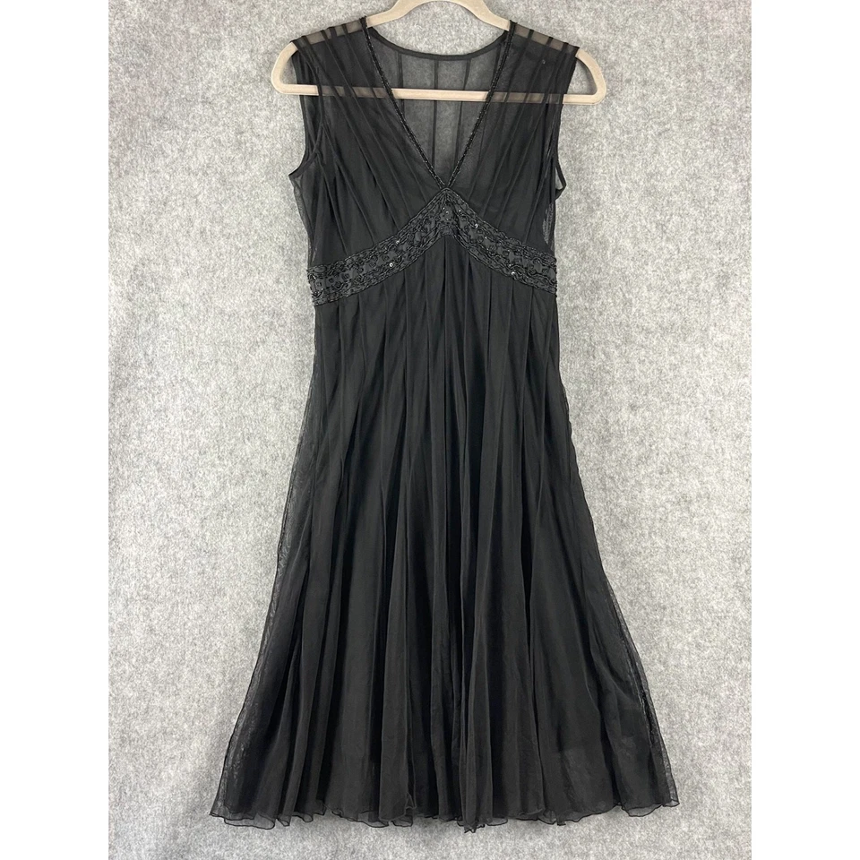 Vestido vintage Y2K ECI para mujer 4 malla negra pura capricho hada gótica bruja Foto 1 de 4