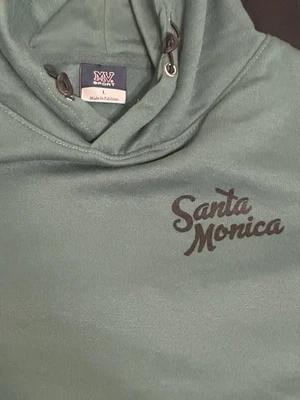 NEW Santa Monica California Performance Hoodie Zip Pocket Large - Image 1 of 3
