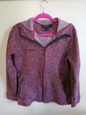 Sudadera Mammut Para Mujer XL Cremallera Completa Polar Granate Exterior Senderismo Chaqueta Logo Foto 1 de 4