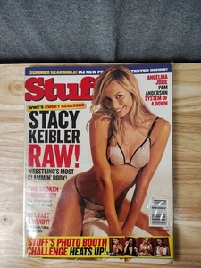 Stuff Magazine June 2005 Stacy Keibler WWE Cover Pam Anderson Jolie System - Picture 1 of 2