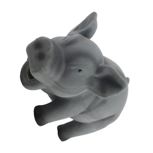 Cute Pig Grunting Squeak Latex Pet Chew Toys For Dog Puppy Toy(Black) New - Picture 1 of 22