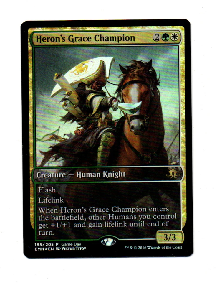 MTG - Heron's Grace Champion - Eldritch Moon Foil Promo - Mint - Image 1 of 1