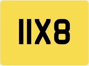 BLANK NUMBER PLATE YELLOW REAR CAR VAN TAXI BIKE TRAILER 11" X 8" - 279 x 203MM - Picture 1 of 1