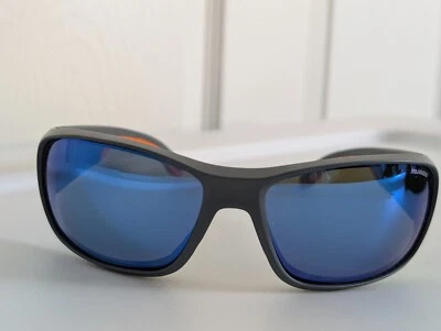 Julbo Run 2 Dark Grey Mat/Orange Blue Lens Spectron 3 Polarized Sunglasses - Image 1 of 4