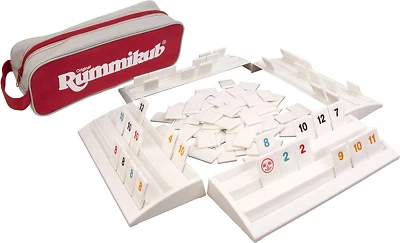 Rummikub - El juego original completo con bastidores y azulejos de tamaño completo en un Durabl Foto 1 de 4