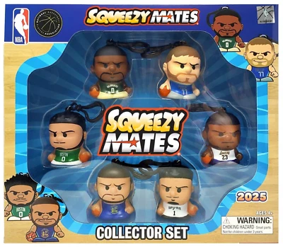 Juego de 6 figuras NBA SQUEEZMATES 2025 CON MOSQUETÓN CAJA COLECCIONISTA WEMBANYAMA Foto 1 de 3