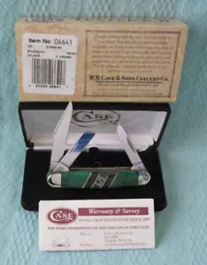 2009 CASE XX 6641 EXOTIC ARIZONA JADE STOCKMAN Pocket Knife LIMITED ED USA - Picture 1 of 5