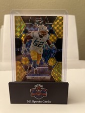 2023 Mosaic Choice Football Khalil Mack Black/Gold Prizm /8