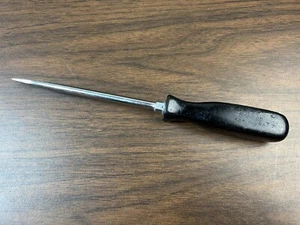 Snap-on Tools SSD6 - Black 10" Long Flat Tip Hard Handle Screwdriver USA - Picture 1 of 11