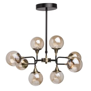 Deckenleuchte De Markt 650101908 schwarz Metall Champagnerglas NEU KOSTENLOSER VERSAND (Q) - Bild 1 von 6