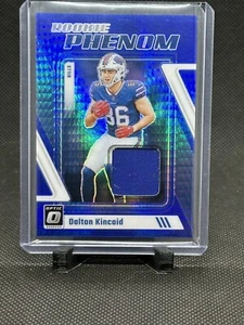 Dalton Kincaid 2023 Donruss Optic Rookie Phenom Jersey Patch Buffalo Bills RP-DK - Picture 1 of 2