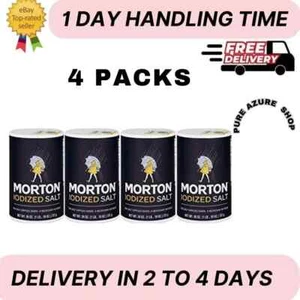 Morton Iodized Salt, 26 oz, Pack of 4 - Picture 1 of 1