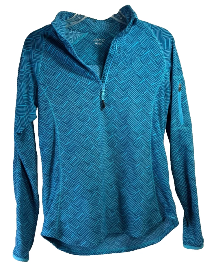 BCG Women's Pullover Half-Zip Fleece Jacket -  Size: Medium - Color: Blue - Image 1 of 4