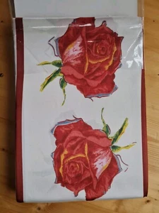 Satin Bettwäsche rote Rosen 135 x 200 Set Glanz Satin Neu 2 teilig - Bild 1 von 3