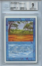 MTG Unlimited Phantasm Terrain BGS 9.0 (9) Mint Magic Card WOTC 5035 Amricons