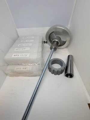 Nuevo torno Logan 10′′ 14 piezas. Juego de pinzas y barras de tracción MT3 Foto 1 de 2