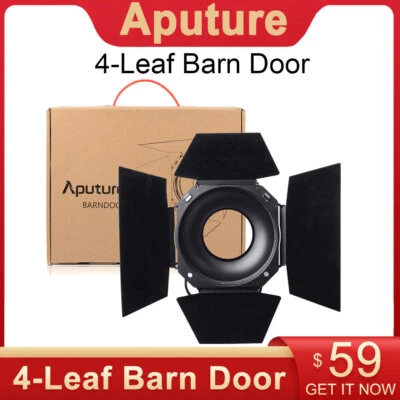 New Aputure Barn Door Barndoors Bowen-S Mount Light for LS COB 120D 120DII 300D - Image 1 of 4