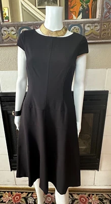 Jones wear dress size 4 black armpit to armpit 16" Length 39.5" - Image 1 of 4