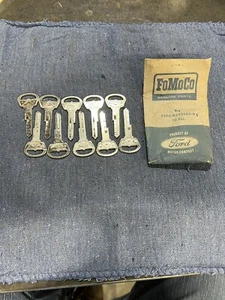 NOS 1965 FORD TRUNK KEY C5OZ-6243562A ORIGINAL GALAXIE Uncut Full Pack Of Ten - Picture 1 of 6
