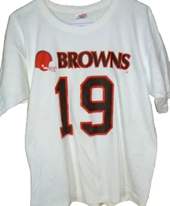 Vintage 1980er Cleveland Browns Rawlings Football Trikot T-Shirt Large  - Bild 1 von 3