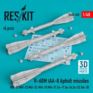 1/48 R-60M (AA-8 Aphid) Missiles for MiG-21/23/25/29/31, Su-17/24/25, Yak-38 - Picture 1 of 1