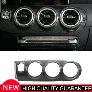 For Benz A-Class CLA 2019-2022 Carbon Fiber Middle Console Air Outlet Vent Trim - Picture 1 of 6