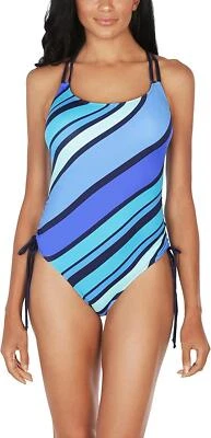 Nautica ESF10338 Mujer Newport Rayas Multi Mio Azul Una Pieza, XL Foto 1 de 2