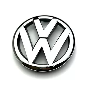 Original VW Polo 6R VW Zeichen Emblem Logo Kühlergrill vorn chrom 6R0853600A ULM - Bild 1 von 2