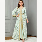 2 Piece Kaftan Abaya Inner Dress Sets Dubai Kaftan Islamic Long Robes Vintage