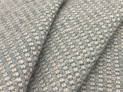 Cowtan & Tout Textured Linen Weave Uphol Fabric- Duncan / Aqua 1.85 yds 11642-05 - Image 1 of 4