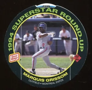 1994 Oscar Mayer Round-Ups Disc #22 Marquis Grissom Montreal Expos - Picture 1 of 2